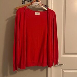 Vibrant Red Women's Cardigan